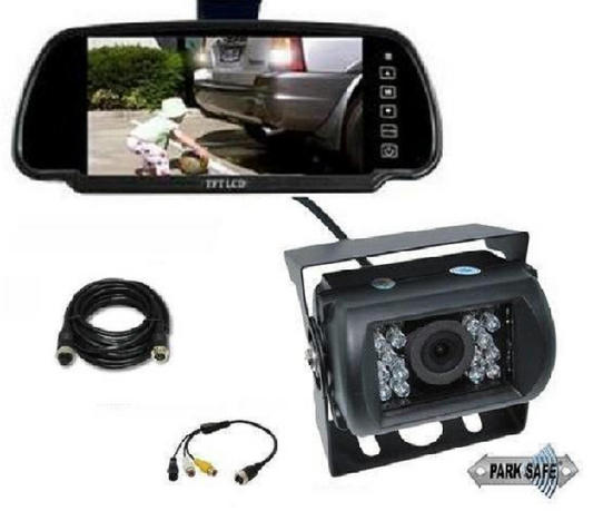 PARKSAFE 26-063 7" REPLACEMENT TFT/LCD MONITOR + 4Pin CAMERA COMBO