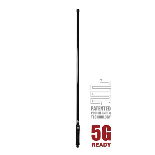 RFI CD8195-B 5G LTE 6.5dBi Collinear Antenna (698-3800 MHz); 5m SMA(M) - Black 920mm