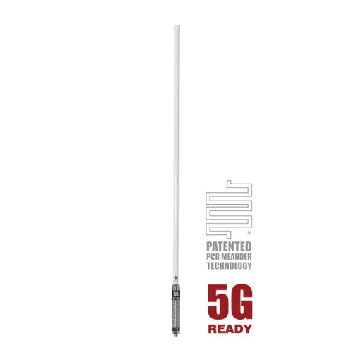 CD8197-W 5G LTE 7.5dBi Collinear Antenna (698-3800 MHz); 5m SMA(M) - White 1140mm