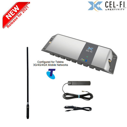 Cel-Fi GO Optus Vehicle Pack including 93cm RFI CDR7195-B (6.5dBi) Antenna