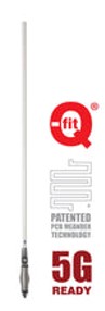 RFI CDR8195-W Q-FIT 5G LTE 6.5DBI COLLINEAR ANTENNA (698-3800 MHZ); 5M SMA(M) - WHITE 930MM