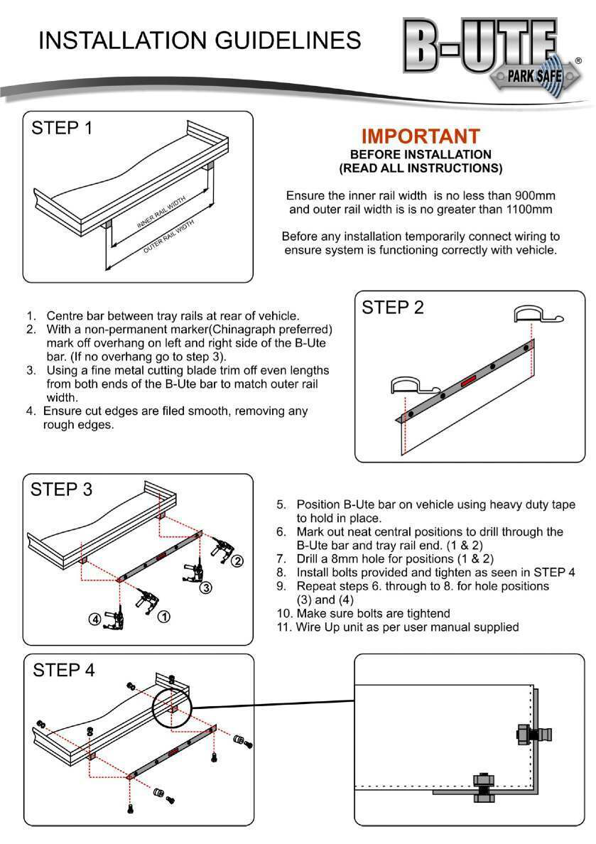 Parksafe 02-BUTE-P Reversing Sensor Bar - Cabin Mounted LED Display Parksafe