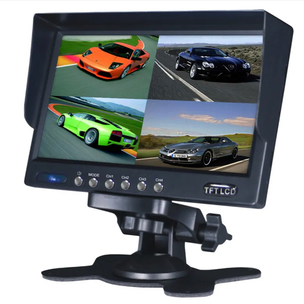 Parksafe 26-045 Heavy Duty 7" Quad Monitor & 1x Reversing Camera Combo