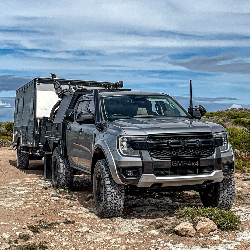 GMF4x4 BB-035P Ford Ranger Raptor RA 2023+ Bonnet Cellular/UHF Antenna Bracket