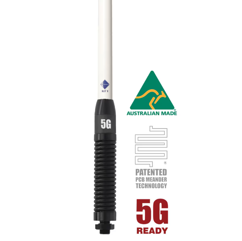 RFI CD8195-WB 5G LTE 6.5dBi Collinear Antenna (698-3800MHz); 5m SMA(M) - White/Black 918mm (Copy)
