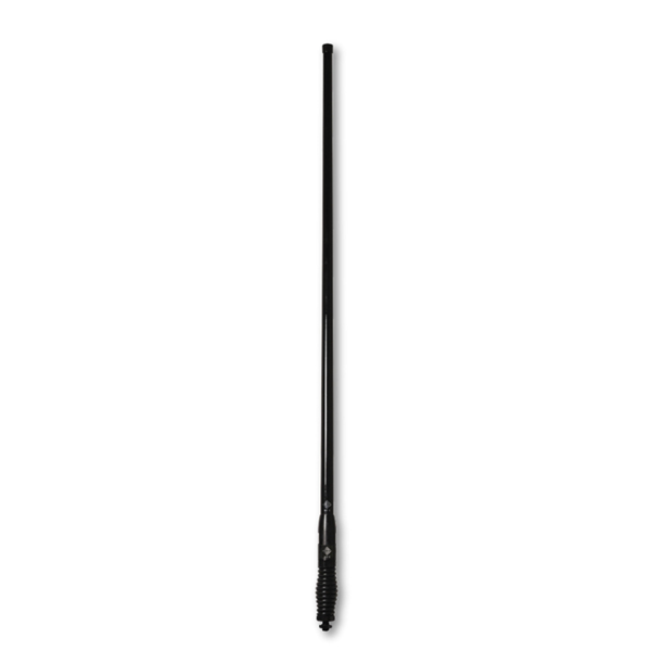 RFI CDQ5000-BL Q-Fit UHF CB 477Mhz Collinear Antenna - Black / Black Chrome Spring 1210mm
