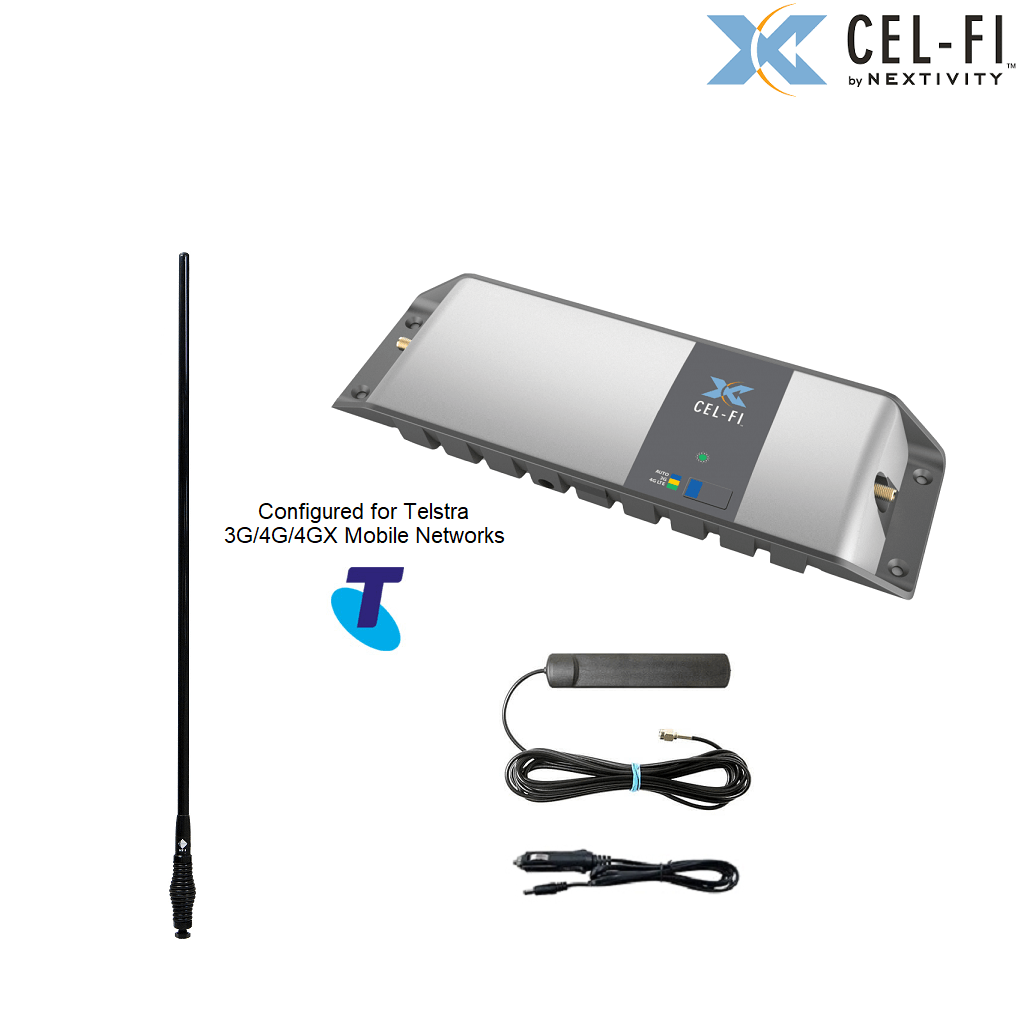 Cel-Fi GO G31-TM-CDR4-B Telstra 4WD/Trucker Vehicle Pack including 70cm RFI CDR8194-B (5.5dBi) Antenna