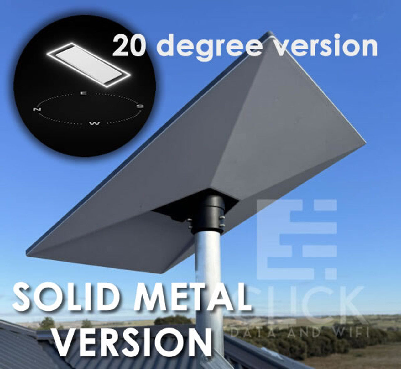 Starlink Gen 3 Standard V4 Aluminium Pole / Mast Adapter - up to 50mm