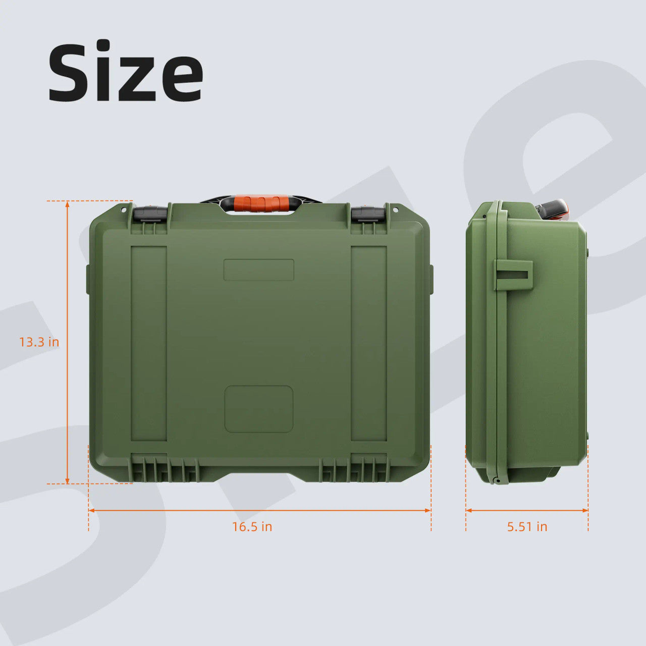 STARBEAM Starlink Mini Hard Protective Travel Case with Storage - Green