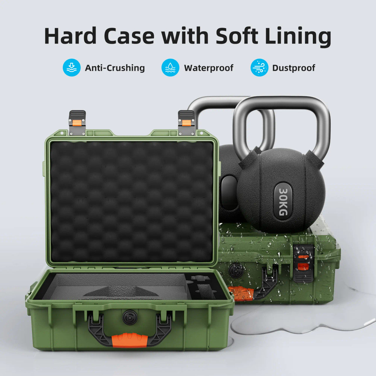 STARBEAM Starlink Mini Hard Protective Travel Case with Storage - Green