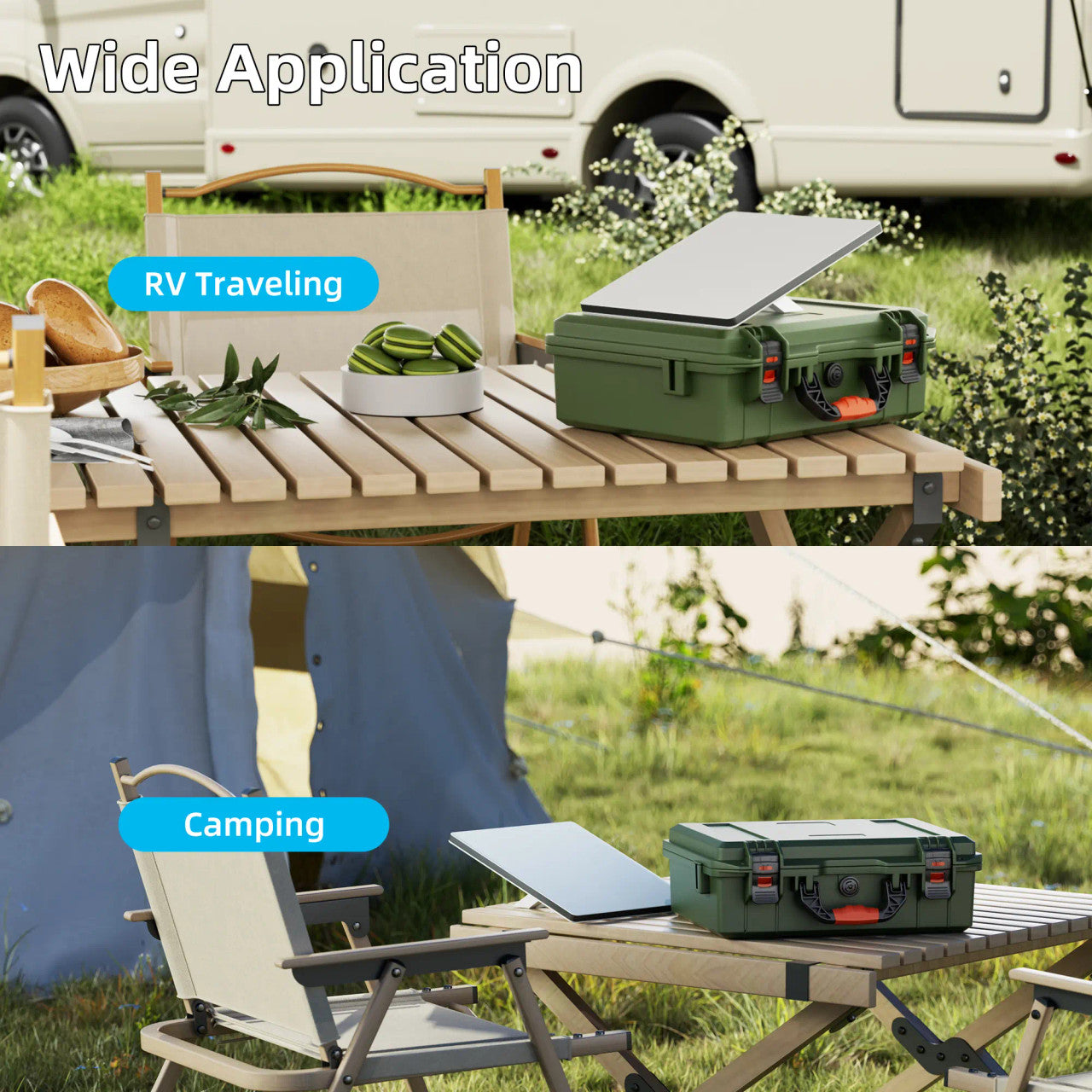 Starlink Mini Hard Protective Travel Case with Storage - Green