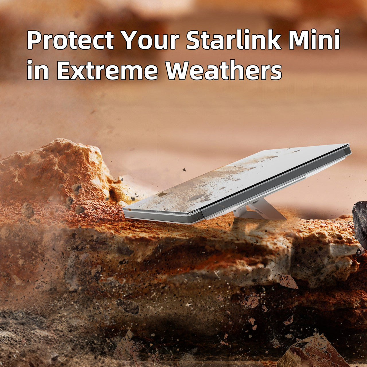 STARBEAM Starlink Mini Protective HDPE Hard Shell Cover - Transparent