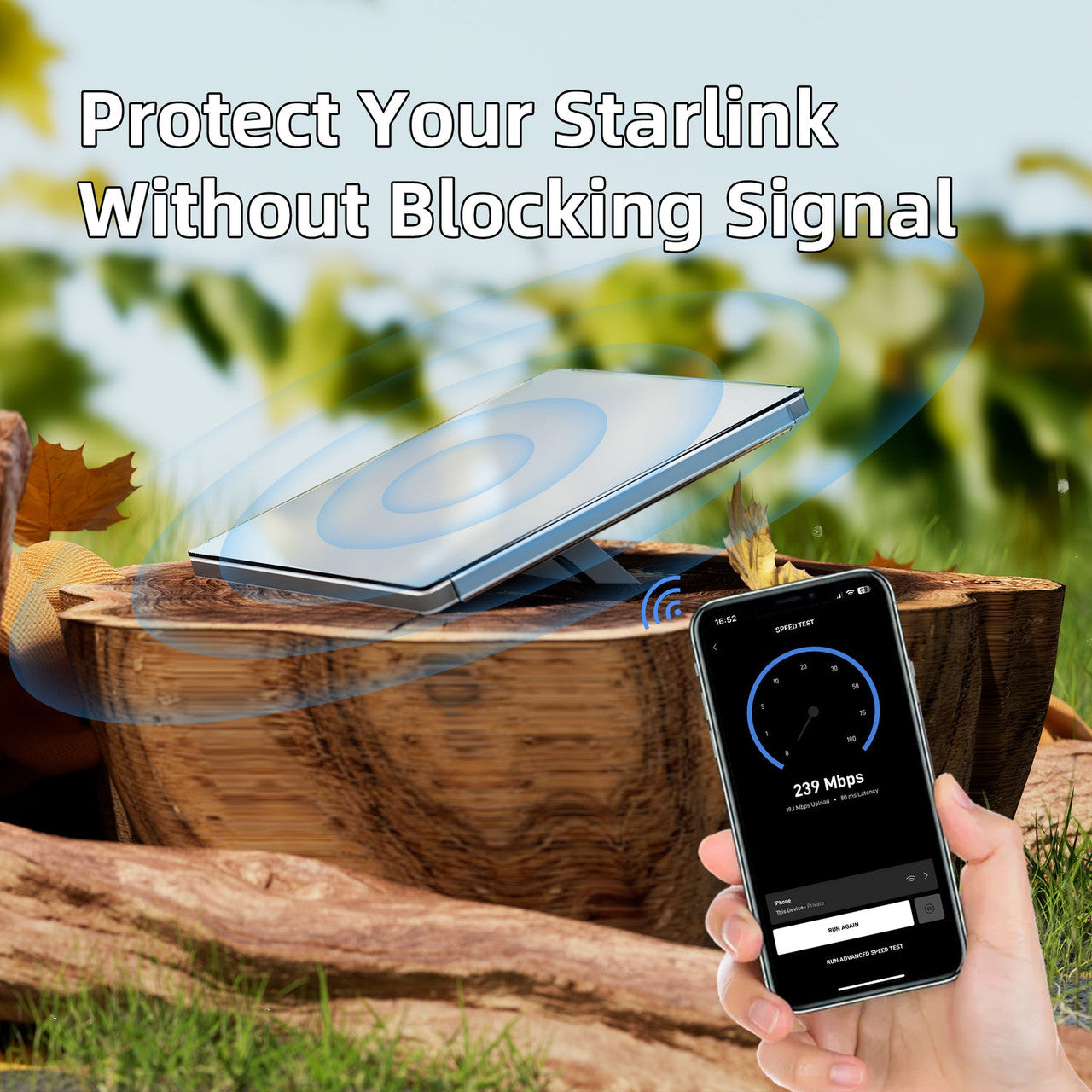 STARBEAM Starlink Mini Protective HDPE Hard Shell Cover - Transparent