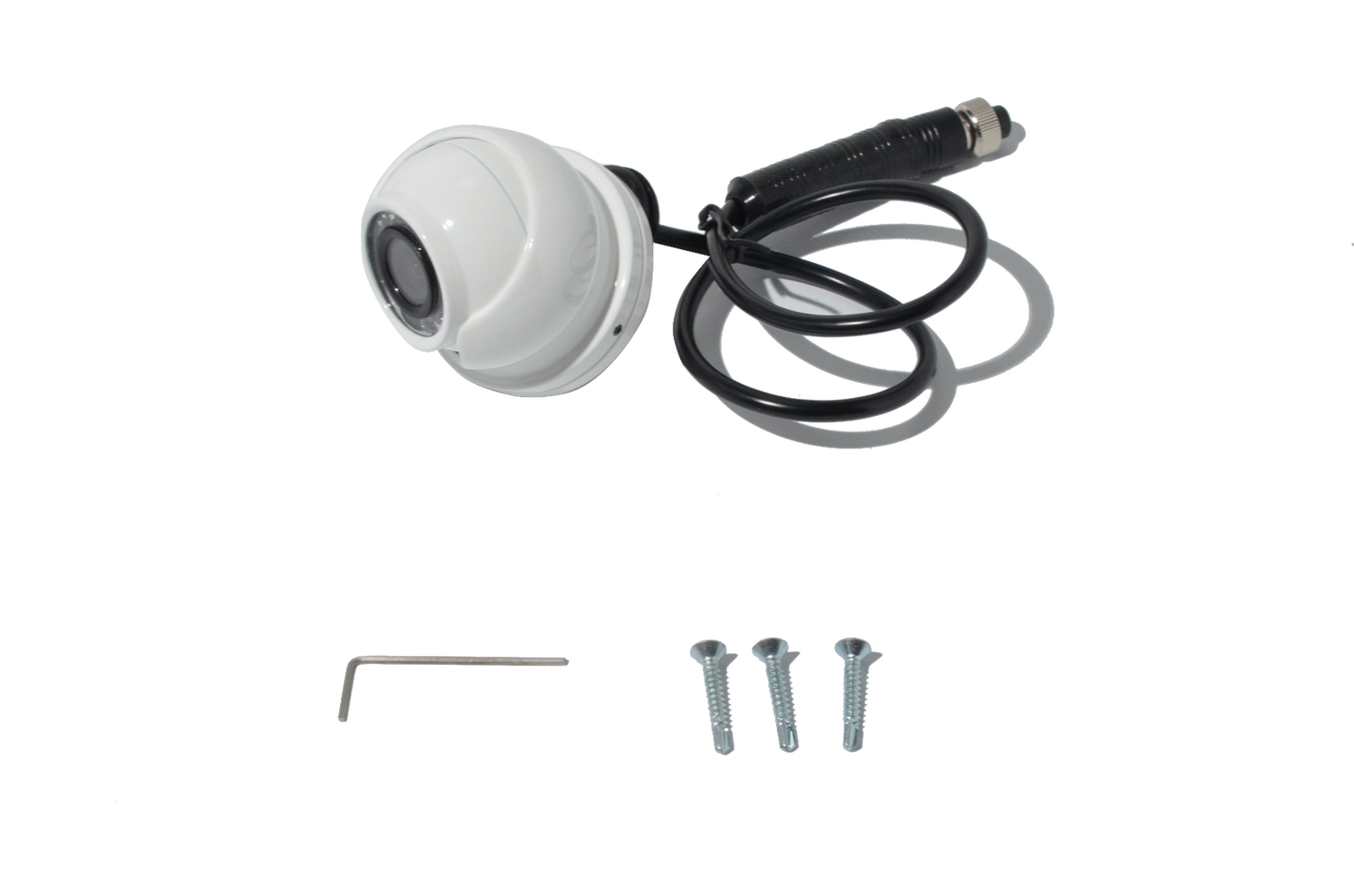 Parksafe 26-037 White Caravan / Motorhome Ball type IR Camera Camera with 4Pin Cable Conn.