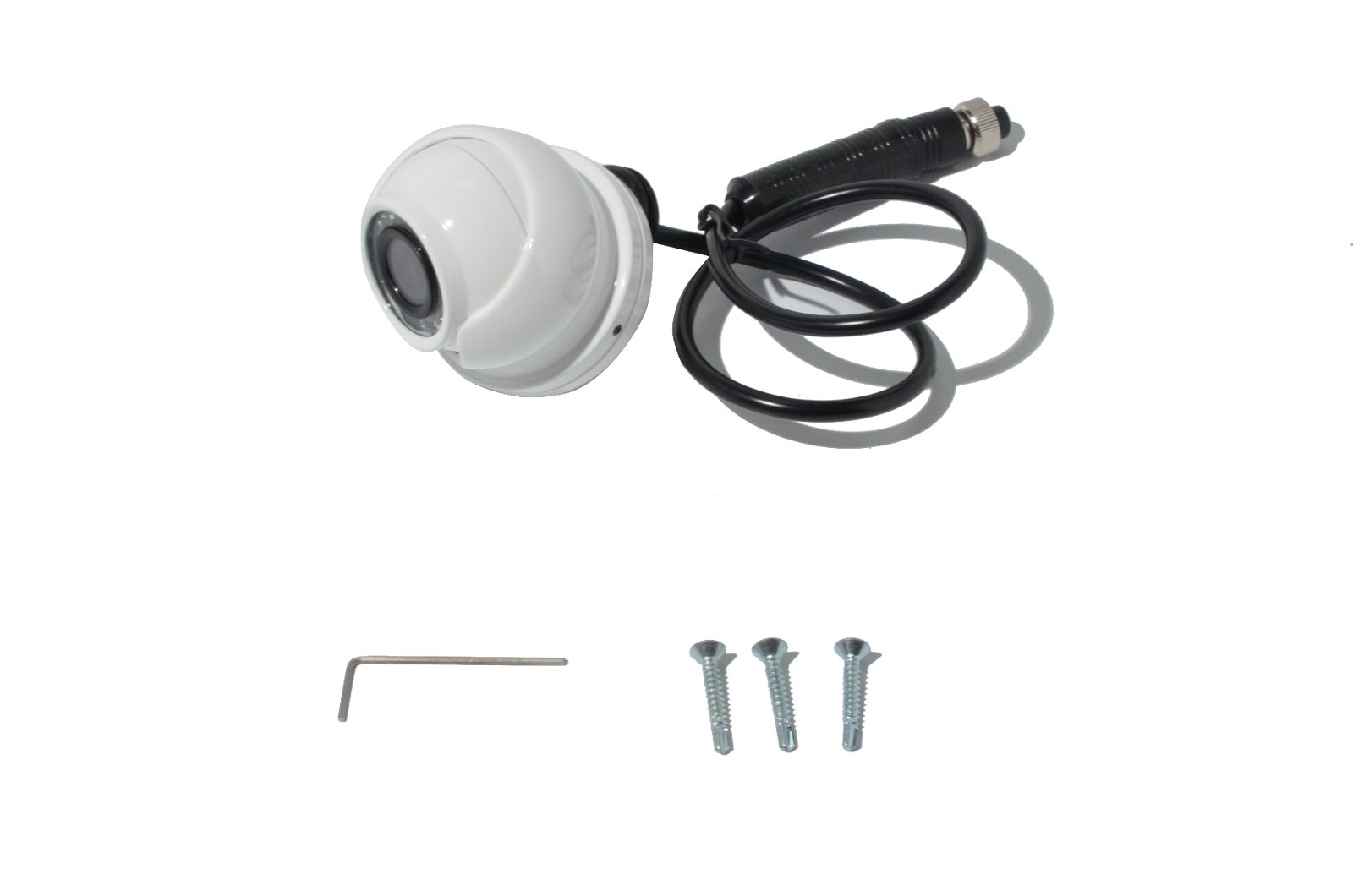 Parksafe 26-037 White Caravan / Motorhome Ball type IR Camera Camera with 4Pin Cable Conn.