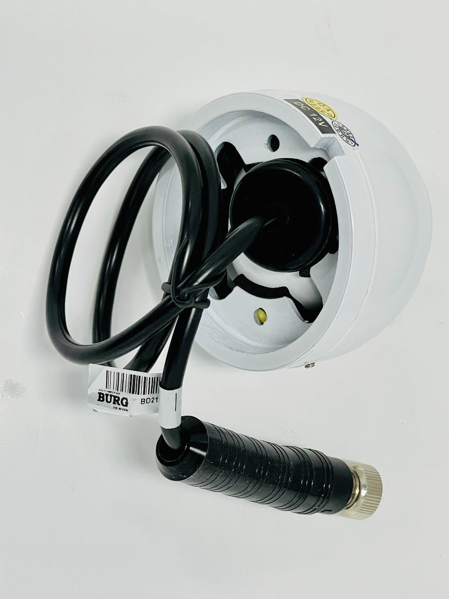 Parksafe 26-037 White Caravan / Motorhome Ball type IR Camera Camera with 4Pin Cable Conn.