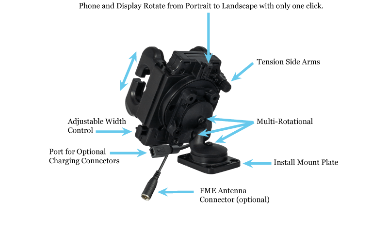 SmoothTalker Cradle Universal BTHUN1CAS - Window Mount - CLA Charging Smoothtalker