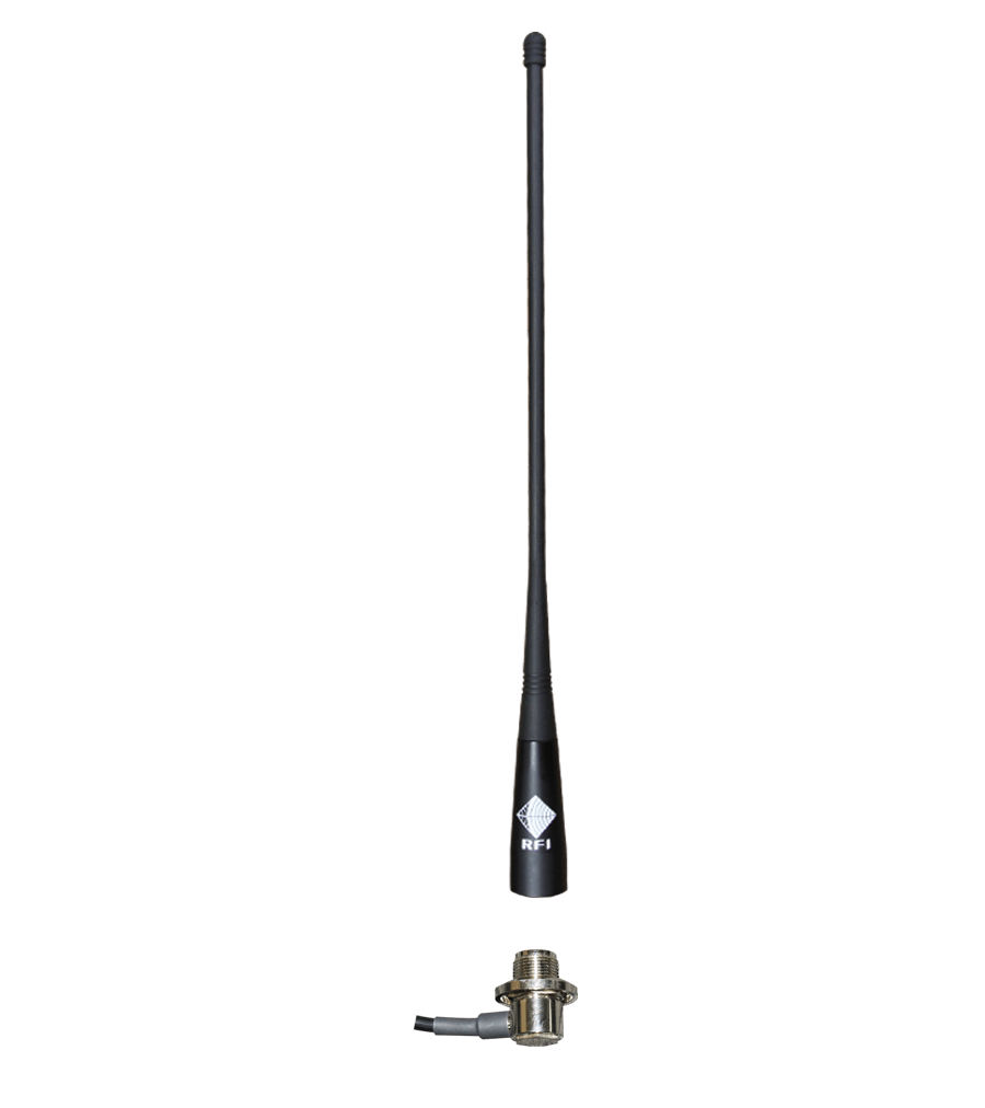 RFI CD34-71-53 UHF CB (477 MHz) Mopole™ Antenna - MBC Mount 5.0 Mtr cable with FME connection (4 dBi) RFI