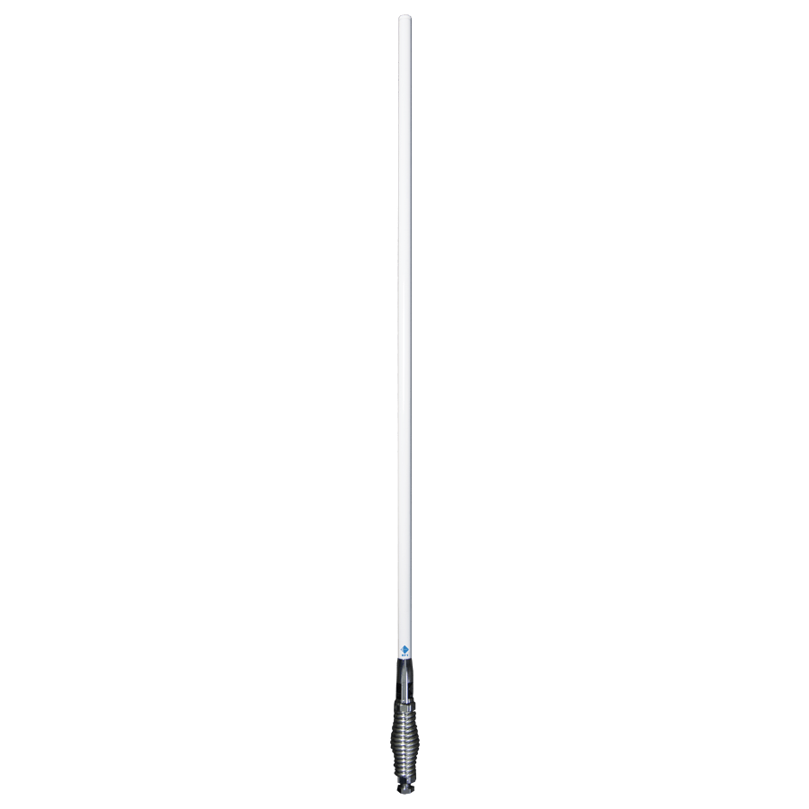 RFI CDR5000-W UHF CB Collinear Antenna - White / Bright Chrome Spring 930mm RFI