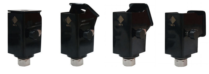 RFi FBBM-B Folding Bull Bar Bracket - Black Chrome Stainless Steel RFI