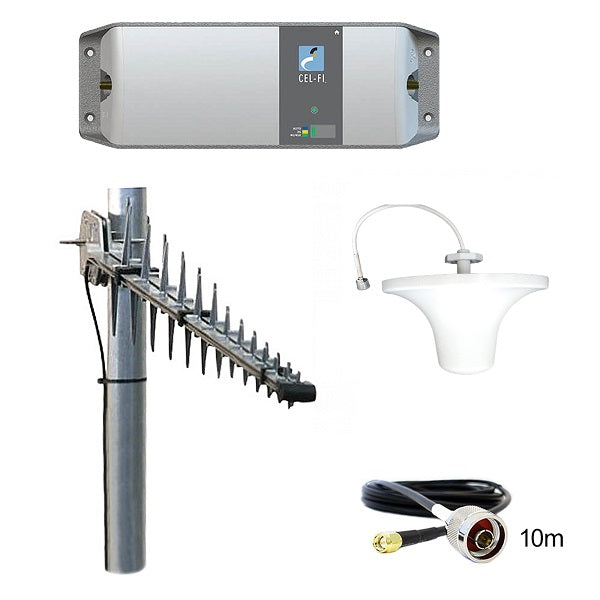 Cel-Fi GO G31-3/5/28SK-DL-1SO Stationary TELSTRA - 11dBi LPDA7030 | 6dBi DAS 6938-SOC150 Omni Ceiling Mount Antenna Bundle RFI - PTP DISTRIBUTIONS