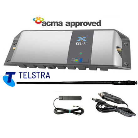 Cel-Fi GO G31-3/5/28MK-CDQ4-B Telstra 4WD/Trucker Vehicle Pack including 73cm RFI CDQ7194-B (5.5dBi) Antenna RFI - PTP DISTRIBUTIONS