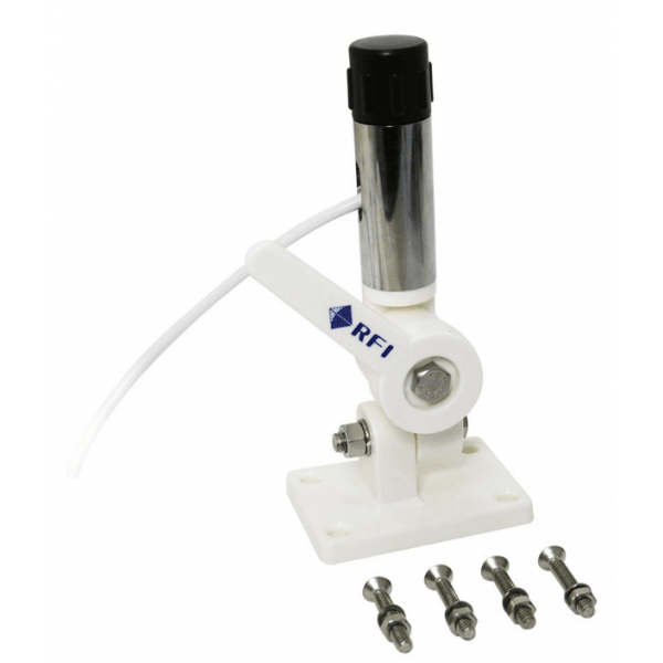 RFI MAM-CDQ RFI Marine/Caravan knock-Down Mount, white with CDQ series adapter inc. 5.0M cable terminated with FMA (F) RFI - PTP DISTRIBUTIONS