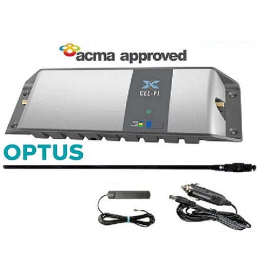 Cel-Fi GO G31-OM-CDQ4-B Optus 4WD/Trucker Vehicle Pack including 73cm RFI CDQ8194-B (5.5dBi) Antenna RFI - PTP DISTRIBUTIONS (Optus Network)