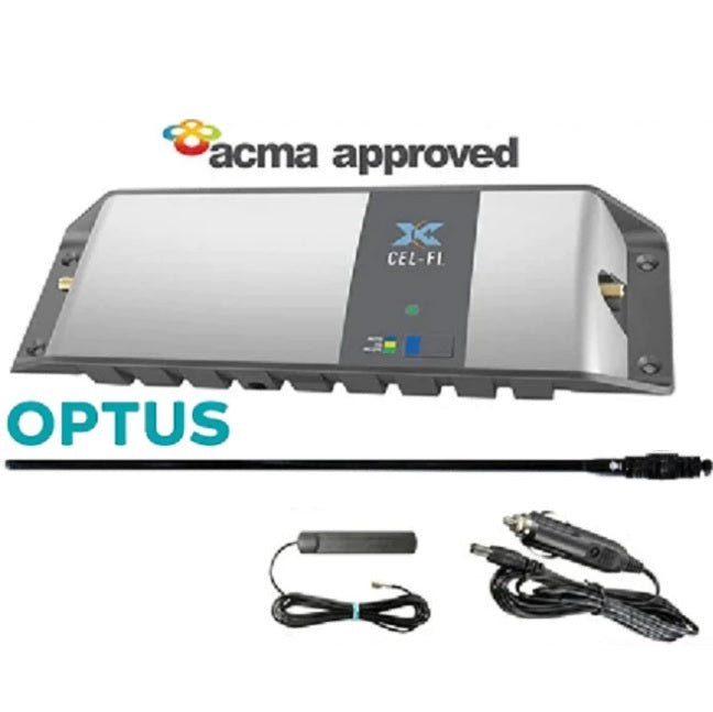 Cel-Fi GO G31-3/8/28MK-CDQ7-B Optus Vehicle Pack including 121cm RFI CDQ7197-B (7.5dBi) Antenna RFI - PTP DISTRIBUTIONS (Optus Network)