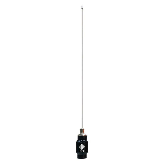 RFI CD50-68-73 UHF Ground Independent Mopole Antenna (450-520MHz) - Threaded Stud -S/Steel with 5m 8058 RG58C/U - Point to Point Distributions