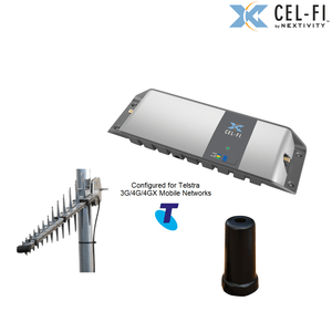 Cel-Fi GO Stationary Telstra - 11dBi LPDA7030 | 5dBi CSM700-5M Antenna Bundle - Point to Point Distributions