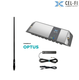 CEL-FI GO MOBILE OPTUS + RFI CDQ8195-B (6.5DBI) BLACK DONOR ANTENNA 970MM + T7-4M-SMA INTERNAL SERVER ANTENNA (G31-OM-CDQ5-B)