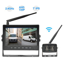 Parksafe 26-093 Wireless 7" Dual Screen Monitor & Reversing Camera System with SD Card Recording Option