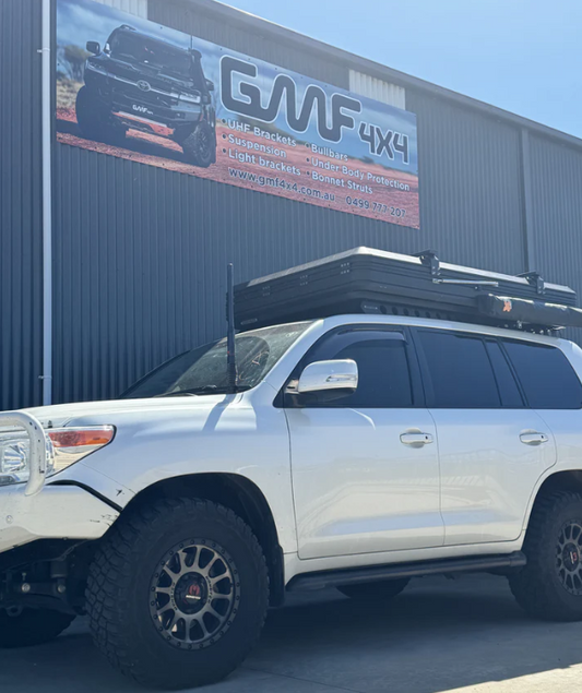 GMF4x4 BB-011P Toyota Landcruiser LC200 2007-2014 Bonnet Cellular/UHF Antenna Bracket