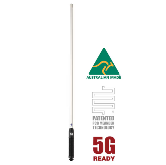 RFI CD8195-WB 5G LTE 6.5dBi Collinear Antenna (698-3800MHz); 5m SMA(M) - White/Black 918mm (Copy)