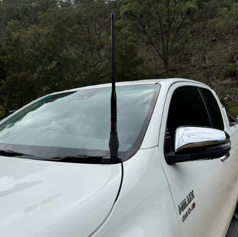 GMF4x4 BB-003P Hilux N80 2015+ Bonnet Cellular/UHF Antenna Bracket