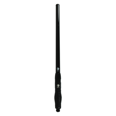 RFI CDQ3000-BL Q-Fit UHF CB 477Mhz Collinear Antenna - Black /Black Chrome Spring New longer length 735mm