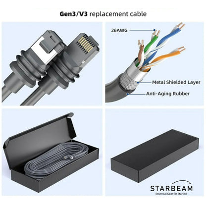STARBEAM Starlink Gen3 Outdoor Ethernet Cable 30m (Gen3 Standard)
