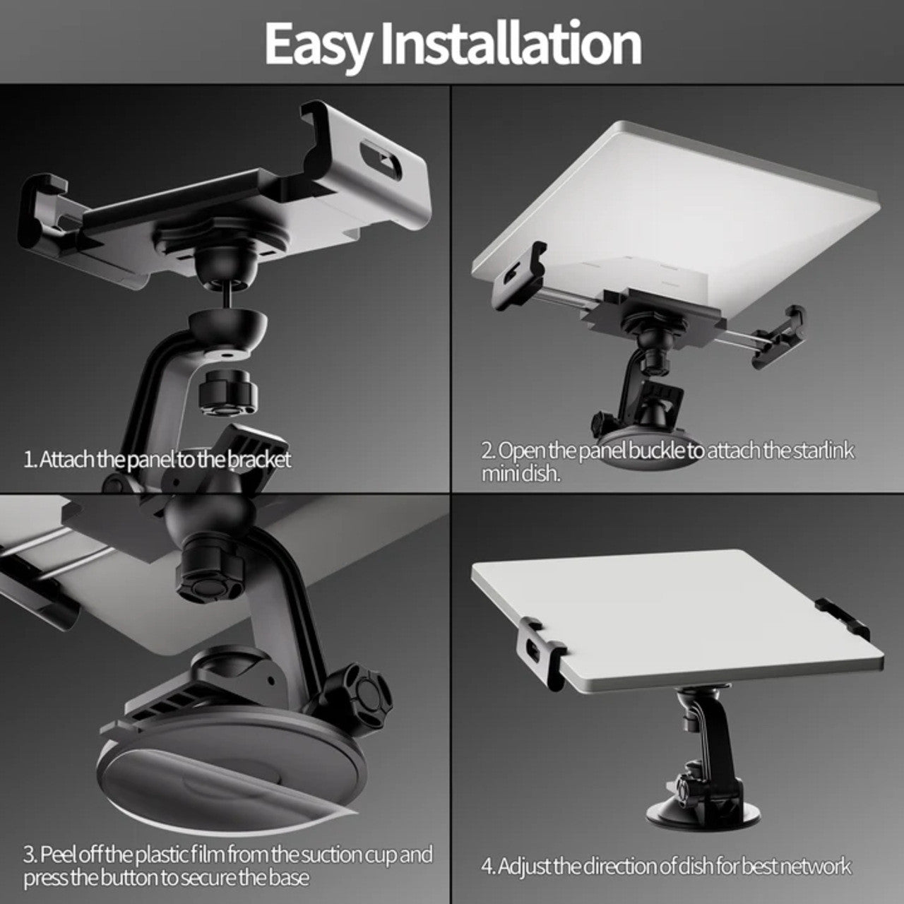 STARBEAM Starlink Mini Suction Cup Holder Mount