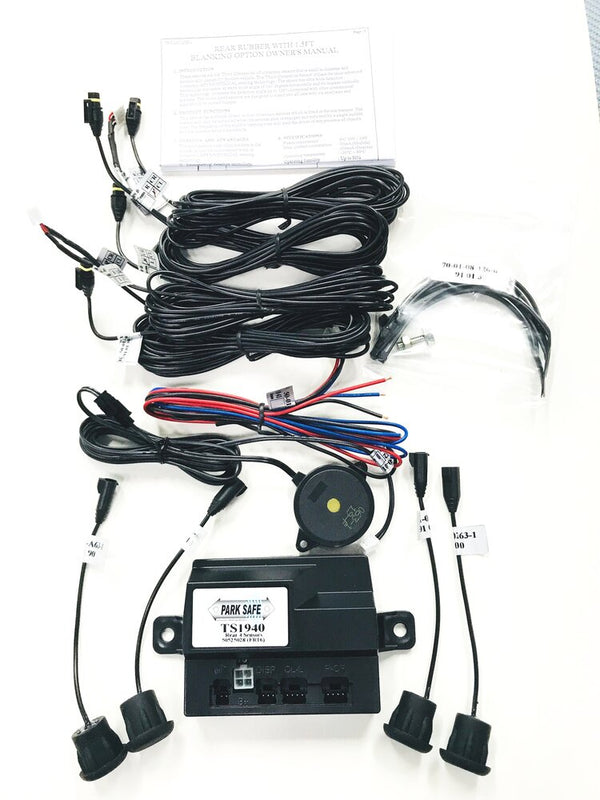 Parksafe Parksafe TS-2040 Rear Parking Sensor Kit, Blk 10º Rub.sensor – Point to ...
