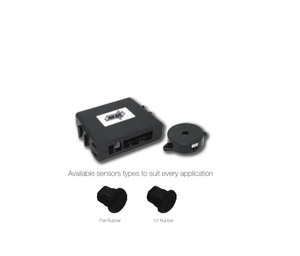 Parksafe 02-50525028(FR16) Rear Parking Sensor Kit, 4.8Mtr Flat Black Rubber Sensors