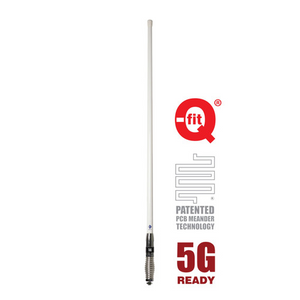RFI CDQ8197-W 5G Q-Fit LTE 7.5dBi Collinear Antenna (698-3800MHz); 5m SMA(M) - White 1211mm