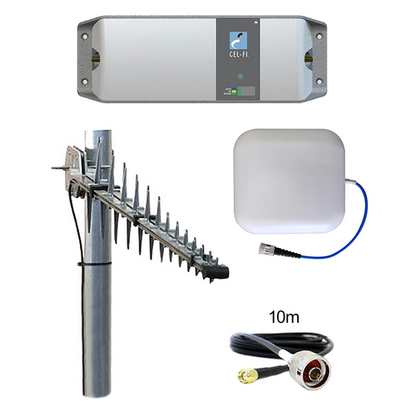 Cel-Fi GO G31-3/5/28S-LPDA-DAS Stationary TELSTRA - 11dBi LPDA7030 | 6dBi DAS 6938-SDP150 Internal Panel Mount Antenna Bundle RFI - PTP DISTRIBUTIONS