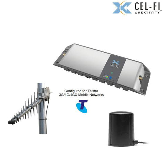 Cel-Fi GO G31-3/5/28S-LPDA-MAGS Stationary TELSTRA - 11dBi LPDA7030 | 3dBi LTE-MAGS Antenna Bundle RFI - PTP DISTRIBUTIONS