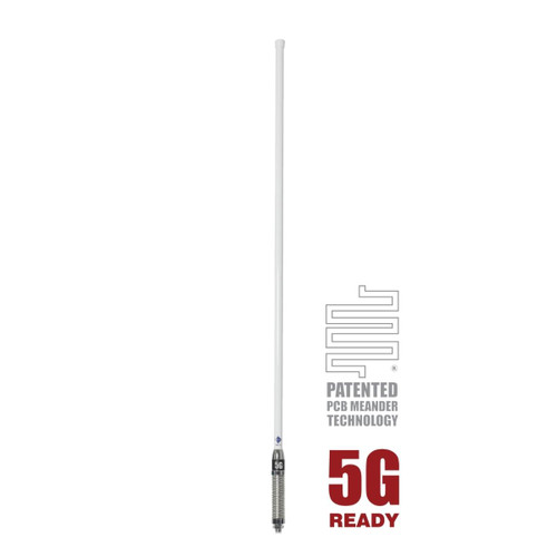RFI CD8195-W 5G LTE 6.5dBi Collinear Antenna (698-3800 MHz); 5m SMA(M) - White 920mm RFI