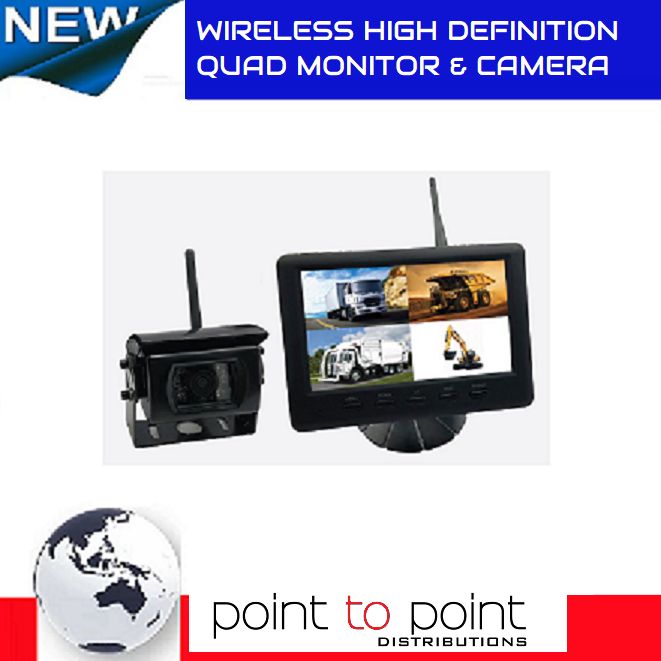 Smart Park CCS704WHD Commercial High Definition Wireless Quad Monitor and Camera System Smart Park