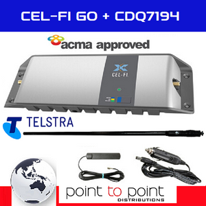 Cel-Fi GO G31-3/5/28MK-CDQ4-B Telstra 4WD/Trucker Vehicle Pack including 73cm RFI CDQ7194-B (5.5dBi) Antenna