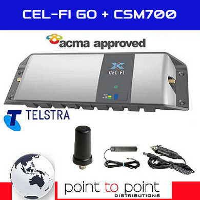 Cel-Fi GO G31-3/5/28MK-CSM700 - Telstra Low Profile Vehicle Pack incl CSM700 (80mm) Antenna RFI - PTP DISTRIBUTIONS