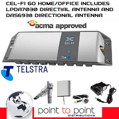 Cel-Fi GO G31-3/5/28S-LPDA-DAS Stationary TELSTRA - 11dBi LPDA7030 | 6dBi DAS 6938-SDP150 Internal Panel Mount Antenna Bundle RFI - PTP DISTRIBUTIONS