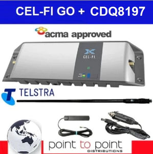 Cel-Fi GO G31-TM-CDQ7-B Telstra 4WD/Trucker Vehicle Pack including 121cm RFI CDQ8197-B-SMA (7.5dBi) Antenna